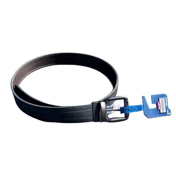 Denizen from Levi's Reversible Black and Brown Leather Belt - Picture 1 of 3